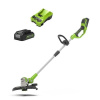 24V Strunová kosačka GREENWORKS Sada s nabíjačkou + 2,0 Ah