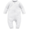 PINOKIO Overal na zips bez nožičiek Lovely Day uni biela bavlna veľ.68