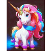 NORIMPEX Diamantové malování Jednorožčí pohled 40x30cm