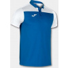 Joma Polokošeľa POLO SHIRT HOBBY II ROYAL-WHITE S/S Veľkosť: M