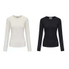 Slazenger 2Pk Crew Top Women S Swizz/Blk 10 (38)