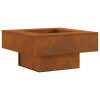 zahrada-XL Ohnisko Štvorcové 60x60x30 cm S super odolnou oceľou 858955