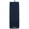 Golfový uterák Titleist Trifold Cart Navy Modrá