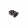 PremiumCord Adapter SCART-3x cinch + S-video s přepínačem IN/OUT (kjsa-01)