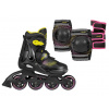 Powerslide Detské kolieskové korčule Playlife Joker Yellow Glow Combo, XS, 31-34, 4x, 72