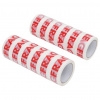 vidaXL Baliaca páska 12 ks FRAGILE potlač biela 48 mm x 66 m - Biela - 94786-48925