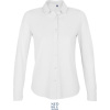 NEOBLU Košile Basile Women, piqué, dlouhý rukáv, dámská COT243791z1504-optic white XL Bílá optická