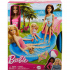 Barbie hracia súprava - Blonďavá Barbie a bazén