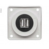Berker USB nabíjacia zásuvka 12V dvojitá hnedá