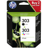 HP Ink 303 originál kombinované balenie čierna, zelenomodrá, purpurová, žltá 3YM92AE atramenty; 3YM92AE