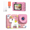 Kiztoys Detský fotoaparát Ružový jednorožec HD1080p 2,4