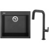 Set Sinks G184N6 (dřez Cube 560 NANO Nanoblack N6 + baterie Eva P Nanoblack N6)