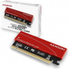 AXAGON PCEM2-S, PCIe x16 - M.2 NVMe M-key slot adaptér, + pasivní chladič