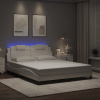Rám postele s LED osvětlením bílý 160 x 200 cm umělá kůže Bílá 3214030