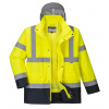 PORTWEST HI-VIS TRAFFIC S471 / Vodeodolná reflexná bunda 4v1 - HV žltá/námorná modrá M