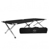 Mil-tec skladacie lehátko čierne 190 x 66 x 42 cm