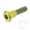 JMP Skrutka brzdového kotúča JMP Bolt M8X1.25 mm 33 mm Titan zlatá farba pre Suzuki VS1400 Intruder 1987-2003
