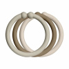 BIBS Loops krúžky 12ks Sand / Dark Oak / Vanilla