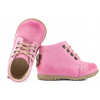 EMEL E562D-5 DIEVČENSKÉ ČLENKOVÉ TOPÁNKY PRE NAJMENŠÍCH TOPÁNKY NA PRVÉ KROKY 25 Ružová