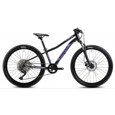 Detský horský bicykel GHOST LANAO 24 Full Party - Black / Metallic Purple Gloss - 2024