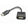 Gembird adaptér DisplayPort v.1 (M) na Dual Link DVI (F) 0.1m kábel, čierny A-DPM-DVIF-002
