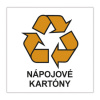 Nálepka na odpadové kontajnery 15x15 cm - NÁPOJOVÉ KARTÓNY 100 ks