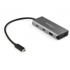 StarTech.com HB31C2A2CB hub USB 3.2 Gen 2 (3.1 Gen 2) Type-C 10000 Mbit/s Čierna, Šedá (HB31C2A2CB)