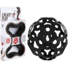 FOOOTY Skladacia futbalová lopta do ruky, flexibilná, čierna 3D konštrukcia, šport