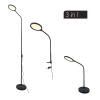 ACA DECOR STEFAN LED stolná, stojaca lampa 3 v 1 10W/644Lm/CCT/stimateľná, čierna