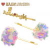 Disney Store Alica v krajine zázrakov: Set 3 sponiek do vlasov BTSSB (Disney Store Japan Alice in Wonderland x BTSSB 3 Hair Clip Set)