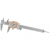 Posuvné merítko s číselníkovým úchylkomerom ANTISCHOCK (nárazuvzdorné prevedenie) ČSN 25 1235, DIN 862 0,02 mm 150/40 mm KINEX - KI6013-02-150