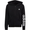 adidas Essentials Linear Logo Full-Zip Hoodie Jr IC3584 (198517) WHITE 128cm
