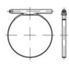 TOOLCRAFT TO-5395074 Oceľové pozinkované hadicové spony DIN 3017 (W1), forma C1, s guľatými skrutkami, rozmery jedného kusu: 68-73/25 25 mm 25 ks; TO-5395074