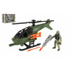Teddies Vojenská sada - Helikoptéra + voják s doplňky