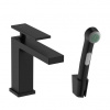Hansgrohe Tecturis Umývadlová batéria s bidetovou sprchou a hadicou 160 cm, matná čierna 73210670