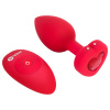 b-Vibe Vibrating Heart Plug M/L Red