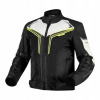 TEXTILNÁ BUNDA OZONE FLOW BLACK/GREY/FLUO YELLOW S
