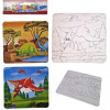 Puzzle s omaľovánkami Dino 2v1 8592386160666 Lamps