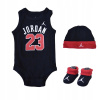 Detský komplet - Detská súprava Nike 60 biela, čierna, červená 3 ks. (Nike Jordan Baby Set Layette 0-6 m)