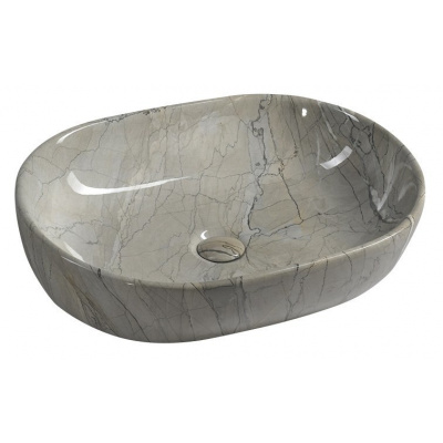 SAPHO DALMA keramické umývadlo 59x42x14 cm, grigio MM413
