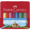 Faber Castell FC-115824 Farebné ceruzky Faber-Castell Castle šesťhranné kovové puzdro s 24 kusmi