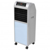 vidaXL Mobilný ochladzovač vzduchu 120W 8l 385 m³/hod 37,5x35x94,5 cm - Srieborná - 187729-121660