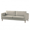 Dekoria Poťah na sedačku Karlstad (rozkladací, 3-miestny, krátky), béžová melanž, 224 x 89 x 64 cm, Amsterdam, 704-54