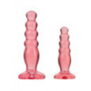 Sada análnych kolíkov Crystal Jellies Anal Delight Trainer Kit
