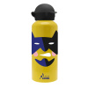 Fľaša hliníková Laken Hit 450 ml Superhero - žltá