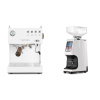 Ascaso Steel DUO PID, White&Wood + Eureka Atom 60, white