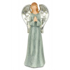 rojek-decor Postavička anjelik - polyresin - modrá 11x7,5x26 cm Veľkosť: ks