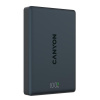 Canyon OnPower 511, Powerbank, 10.000 mAh, MagSafe, 20W USB-C, 15W Bezdrôtové nabíjanie, displej, čierna CNS-CPB511B