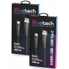 Kábel Quotech USB - USB typ C 1 m čierny