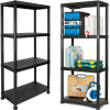 Plastový regál IRVING 131x61x31 cm čierny